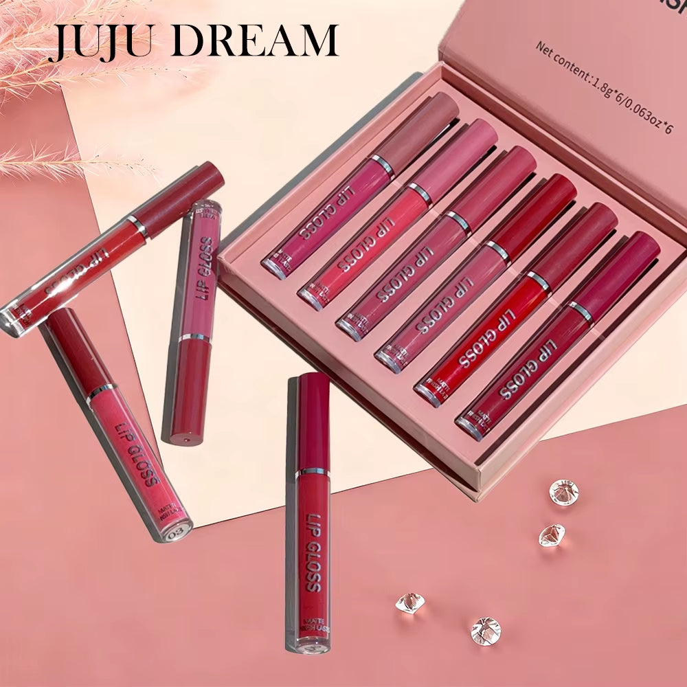 Handaiyan 6-Piece Waterproof Matte Lipstick Set