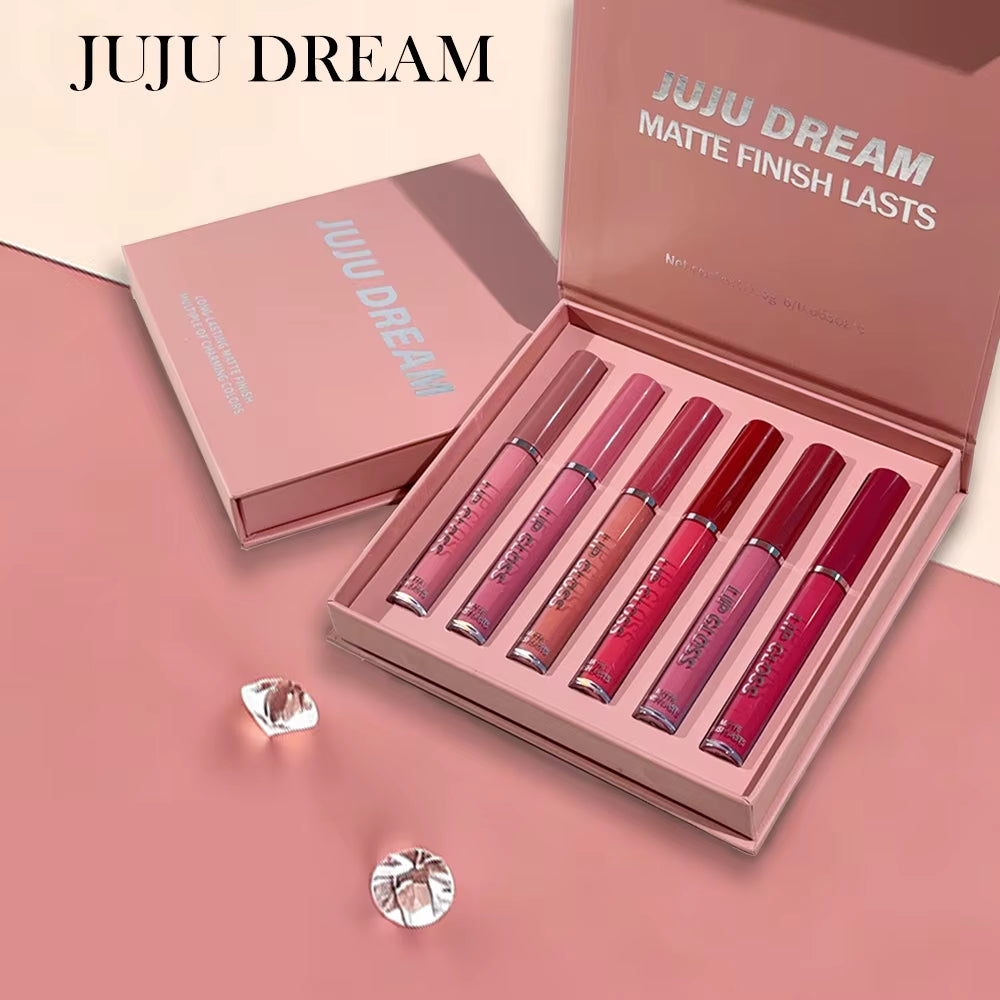 Handaiyan 6-Piece Waterproof Matte Lipstick Set