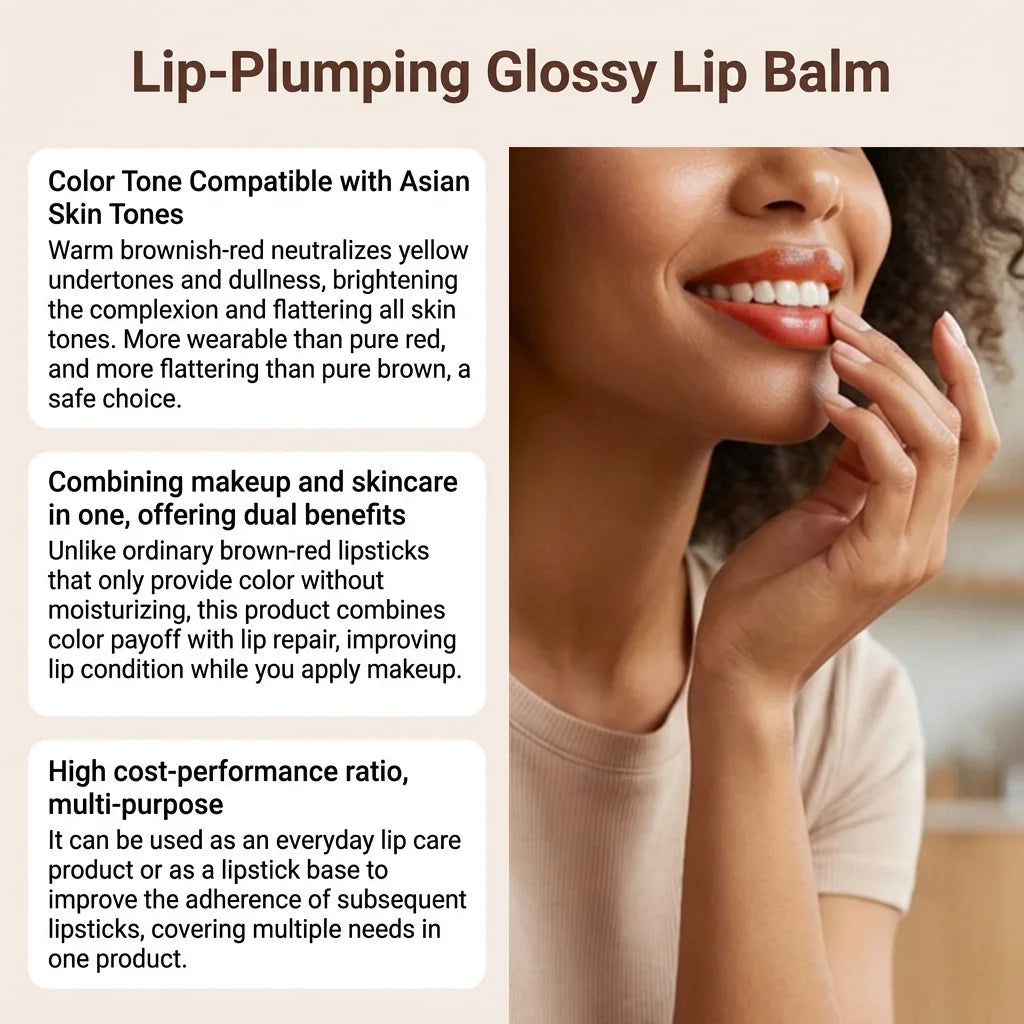 2-in-1 Nude & Red Matte Lipstick Balm